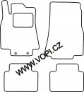 Textil-Autoteppiche Mercedes A W169 original fixace 2004 -