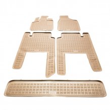 Passgenaue Gummi-Matten Chrysler Grand Voyager 2008-2016 (7 míst) mit dem Rand 28 mm