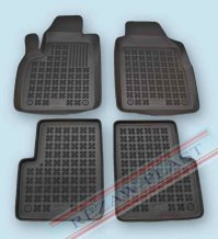 Passgenaue Gummi-Matten Fiat 500 2007-2024 mit dem Rand 28 mm