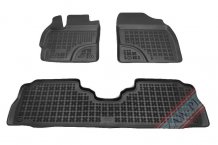 Passgenaue Gummi-Matten Toyota Prius Plus 2011-2021 mit dem Rand 28 mm