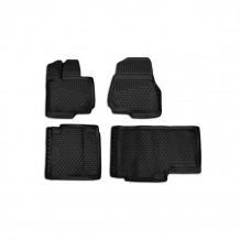 Passgenaue Gummi-Matten Ford F-150 2015-2020 (Super Cab) - Novline mit dem Rand 28 mm