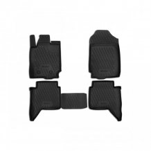 Passgenaue Gummi-Matten Ford Ranger 2012-2022 (Double Cab) - Novline mit dem Rand 28 mm