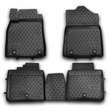 Passgenaue Gummi-Matten Lexus ES 250 2012- - Novline mit dem Rand 28 mm