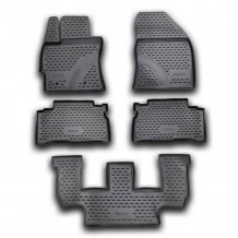 Passgenaue Gummi-Matten Toyota Verso 2009-2013 (7 míst) - Novline mit dem Rand 28 mm