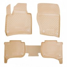 Passgenaue Gummi-Matten Volkswagen Touareg 2010-2018 - Novline mit dem Rand 28 mm