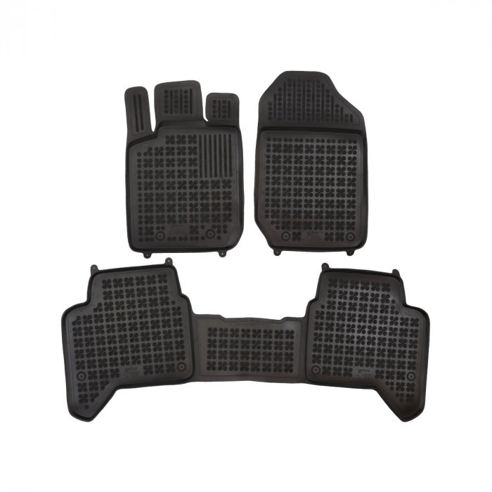 Passgenaue Gummi-Matten Ford Ranger 2012-2022 mit dem Rand 28 mm