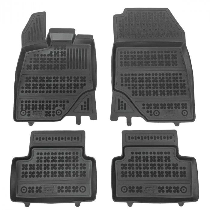 Passgenaue Gummi-Matten Peugeot 3008 2024- (hybrid) mit dem Rand 28 mm